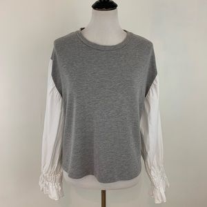 Cupio Blush Peasant Sleeve Blouse Size Large